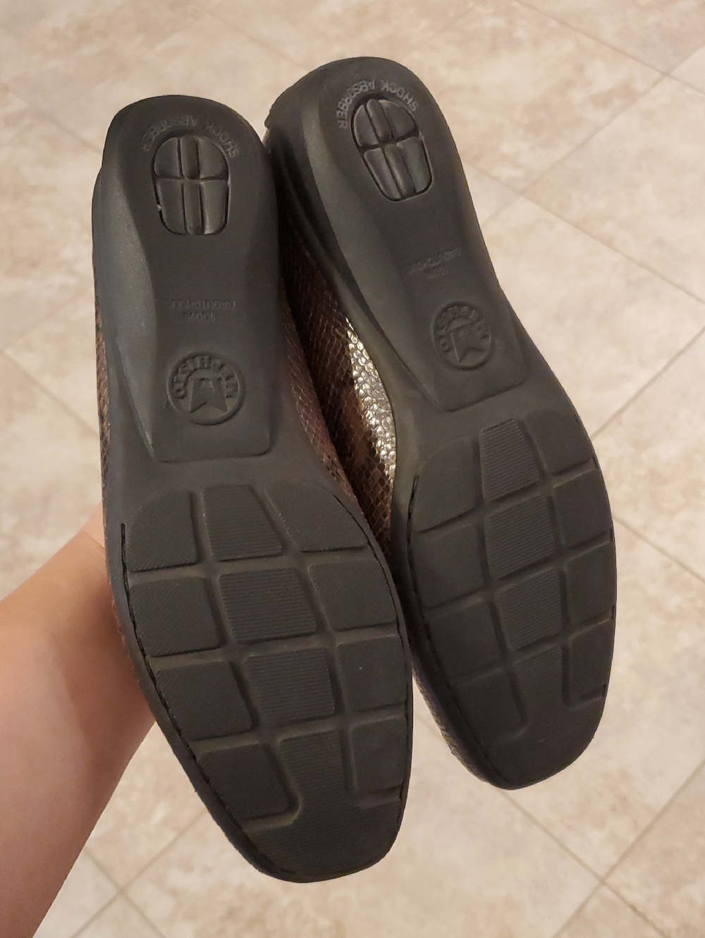 Mephisto Natala Brown Snake-Print Leather Bit Loafers Women's Sz 9 Like New - Picture 9 of 14